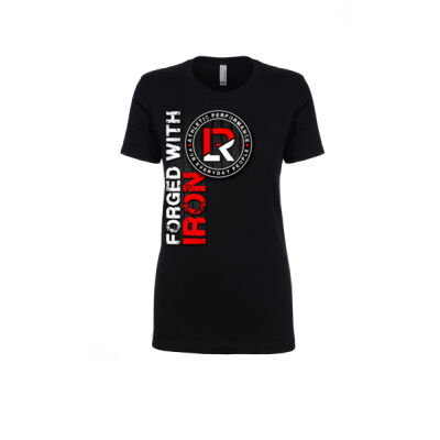 Ladies Tee  Forged with Iron Red/White Thumbnail
