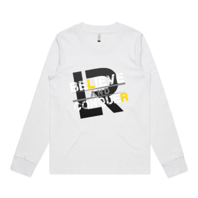 Ladies Long Sleeve Believe and Conquer Thumbnail