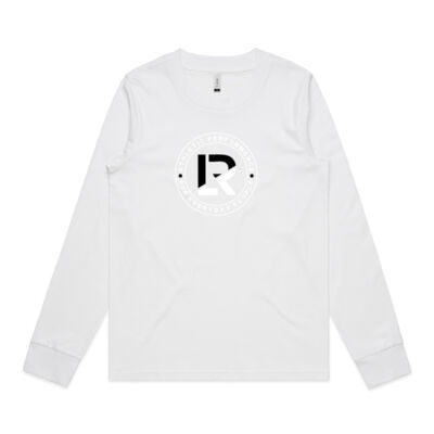 Ladies Long Sleeve LR black white Never quit Thumbnail